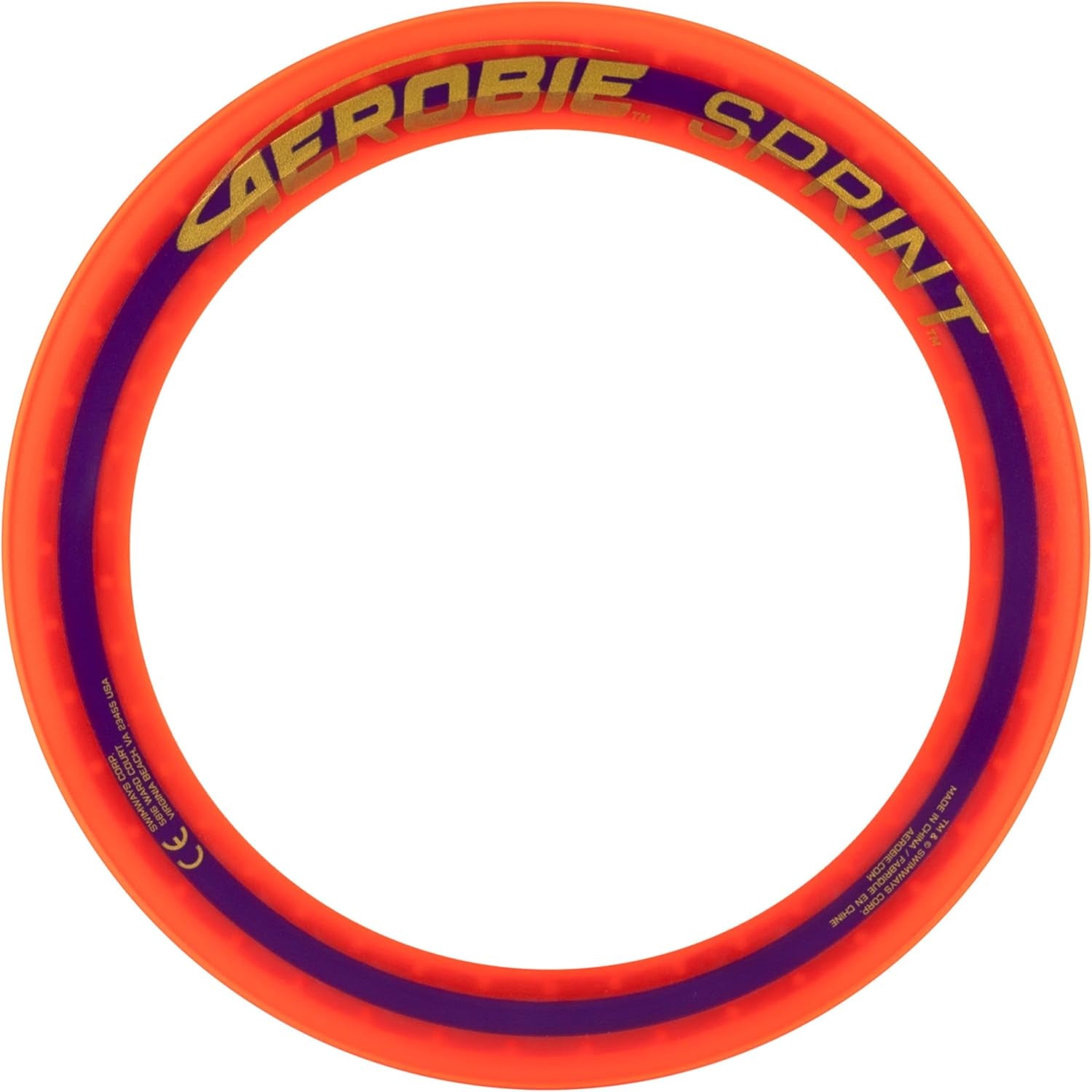 Sprint Ring Outdoor Flying Disc - 10 Inch, Orange