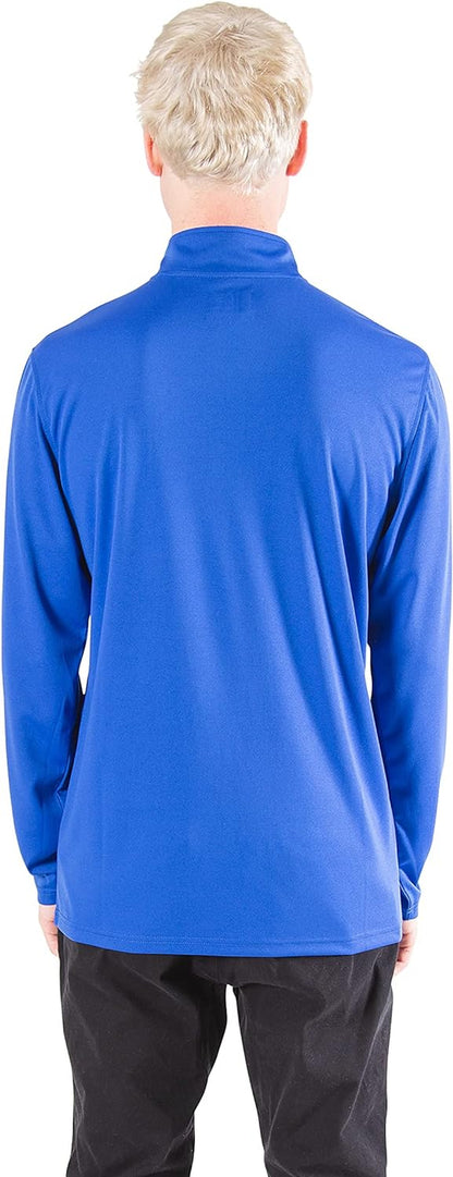 NBA Mens NBA Official Quarter Zip Long Sleeve Pullover T-Shirt