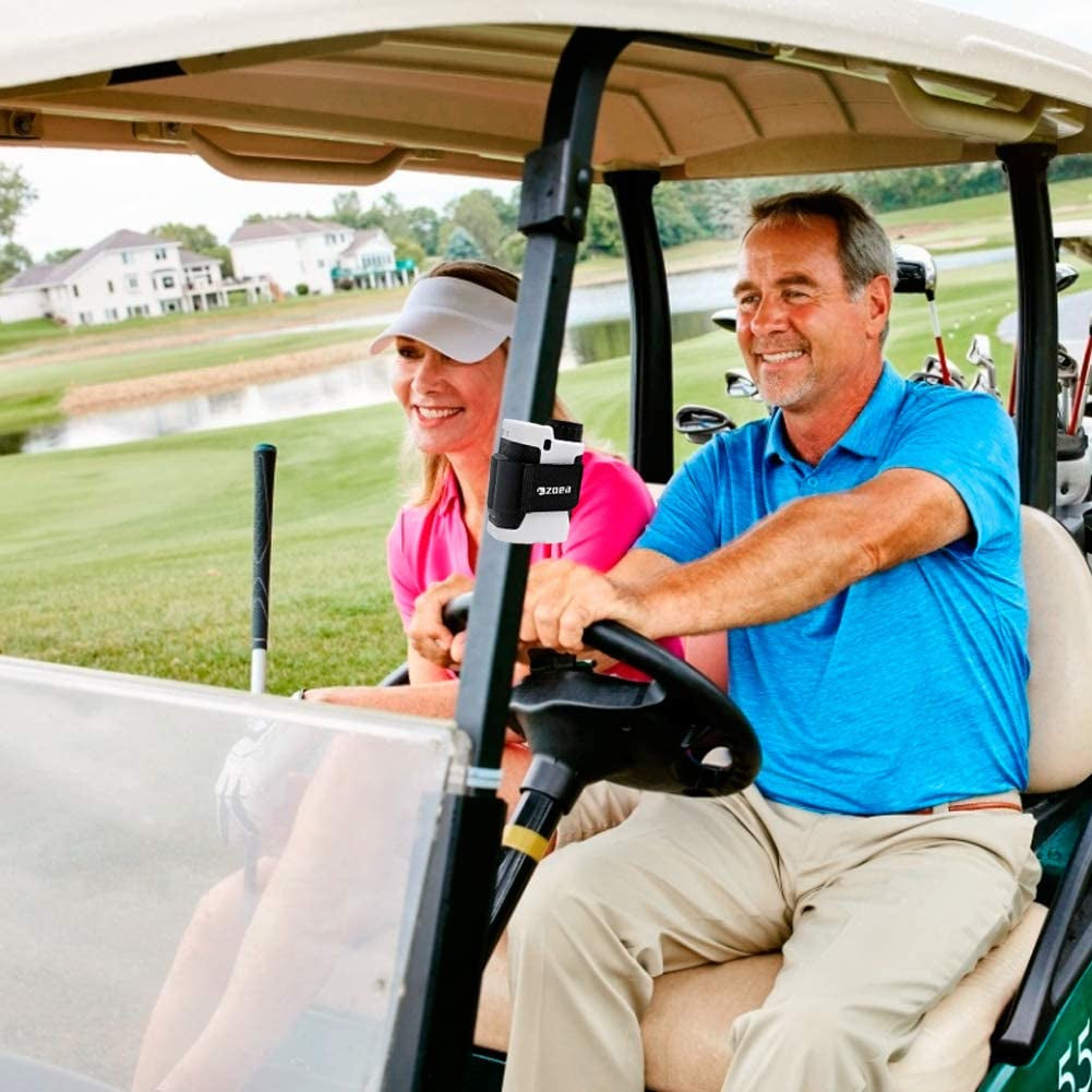 Magnetic Rangefinder Mount Strap for Golf Cart Railing, Adjustable Rangefinder Mount/Holder/Strap/Band with Strong Magnet Securely Attach to Most Rail/Bar/Frame of Golf Cart