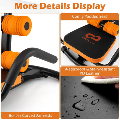 Core Ab Trainer Bench Abdominal Stomach Exerciser Workout Gym Fitness Machine